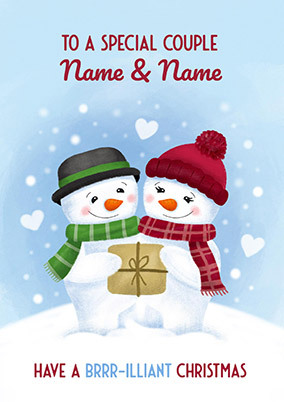 Special Couple Brrr-illiant Christmas Card