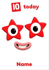 Tap to view Numberblocks 10 Today Birthday Card