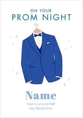 Prom Night Suit Leavers Card