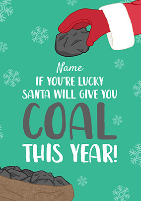 If You're Lucky Personalised Christmas Card