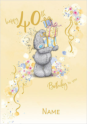 Me To You Happy 40th Birthday Card