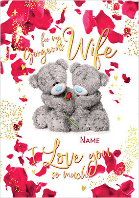 Me To You Gorgeous Wife Valentine's Day Card