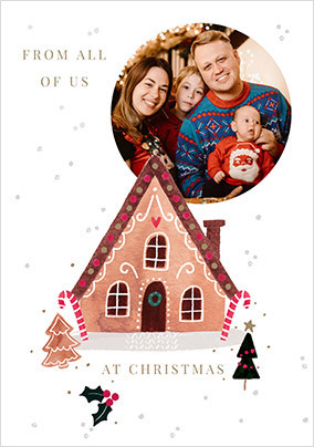 From All Of Us Gingerbread Christmas Photo Card