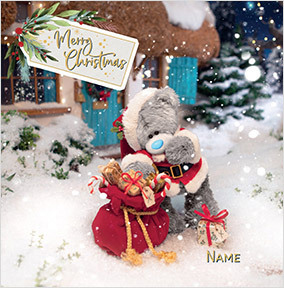 Me To You Santa Square Christmas Card