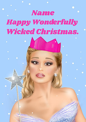 Happy Wonderfully Wicked Christmas Personalised Card