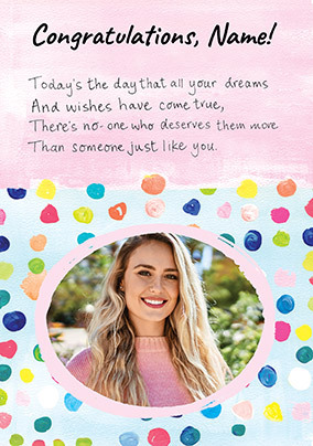 Your Dreams & Wishes Congratulations Card