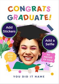 Tap to view Funky Faces Blouse Graduation Card