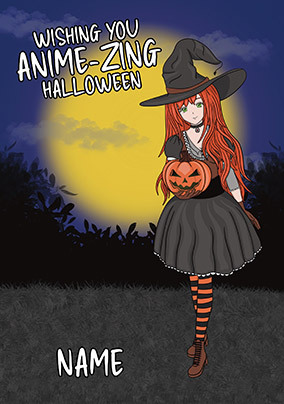 Anime-Zing Halloween Card