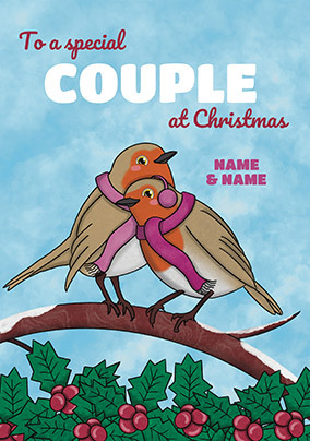 Couple Robbins Christmas Card