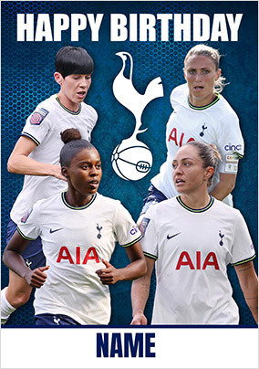 Spurs Female Team Birthday Card
