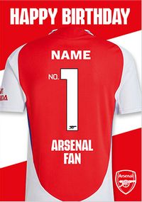 Tap to view Arsenal Football Shirt Birthday Card