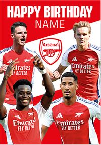 Tap to view Arsenal Football Players Birthday Card