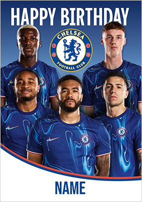 Chelsea FC Players Birthday Card