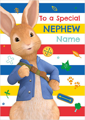 Peter Rabbit - Nephew Birthday Card