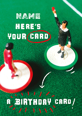 Subbuteo Here's Your Birthday Card