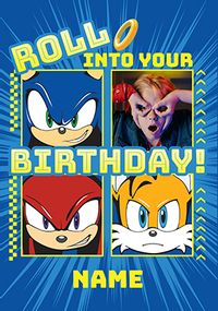 Tap to view Sonic Roll Into Your Birthday Photo Card