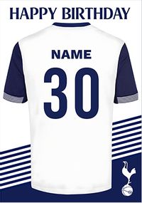 Tap to view Tottenham Spurs T-shirt Age 30 Birthday card