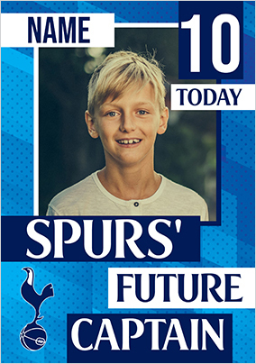 Tottenham Spurs Age 10 Birthday Photo card