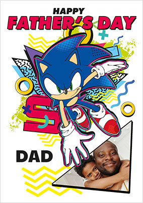 Sonic Father's Day Photo Upload Card