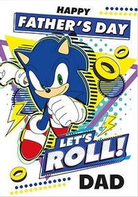 Tap to view Let's Roll Father's Day Sonic Card