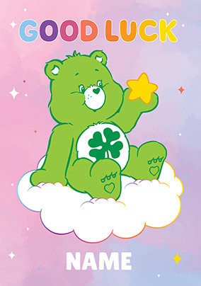 Care Bear Good Luck Card