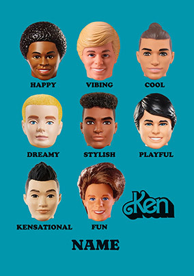 Ken Moods Personalised Birthday Card