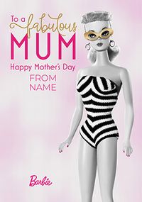 Tap to view Barbie Fabulous Mum Mother's Day Card