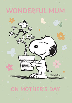 Snoopy & Woodstock Mother's Day Card