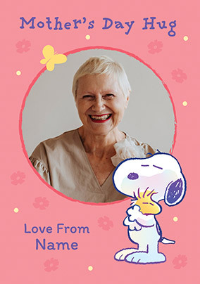 Snoopy & Woodstock Mother's Day Hug Photo Card