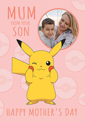 Pokemon Mum from Your Son Mother's Day Card