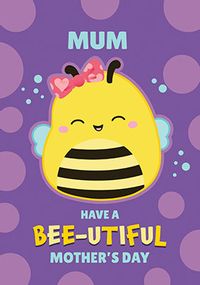 Tap to view Squishmallow Bee-Utiful Mum Mother's Day Card