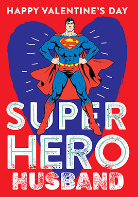 Superman Husband Valentine's Day Card