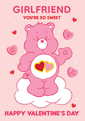 Care Bears Girlfriend Valentine's Day Card