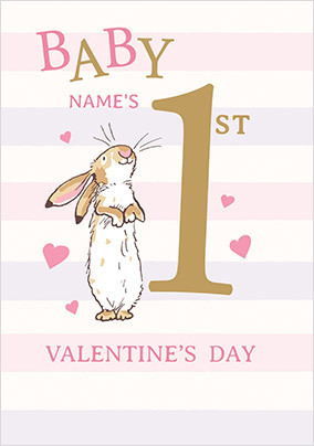 Guess How Much I Love You First Valentine's Day Card