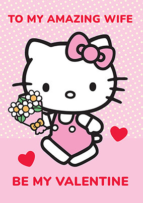 Hello Kitty Wife Valentine's Day Card