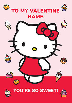 Hello Kitty So Sweet Valentine's Day Card