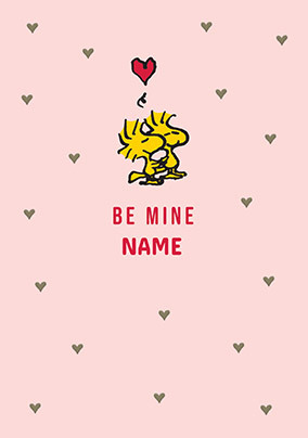 Woodstock Be Mine Valentine's Day Card