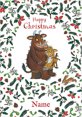 The Gruffalo's Child - Happy Christmas Personalised Card