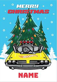 Tap to view Merry Christmas Personalised Hot Wheels Christmas Card