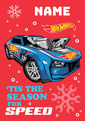 Season for Speed Hot Wheels Christmas Card