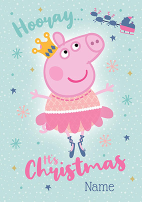 Hooray it's Christmas, Peppa Pig Christmas Card
