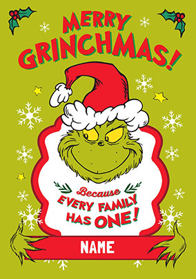 Every Family has a Grinch Christmas Card