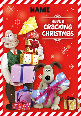 Cracking Xmas Wallace and Gromit Christmas Card