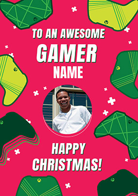 Xbox - Awesome Gamer Photo Christmas Card