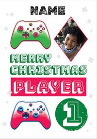 Tap to view Player 1 Photo Xbox Christmas Card