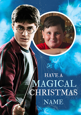 Harry Potter Magical Christmas Photo Card