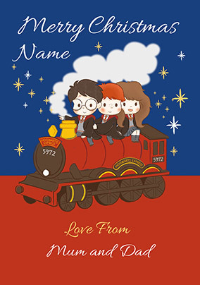 Harry Potter From Mum And Dad Christmas Card