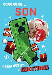 Tap to view Minecraft Ssseason's Greetings Christmas Card