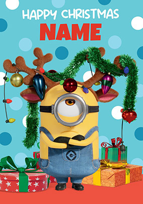 Minions Happy Christmas Card