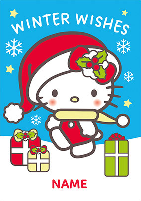 Hello Kitty Christmas Card